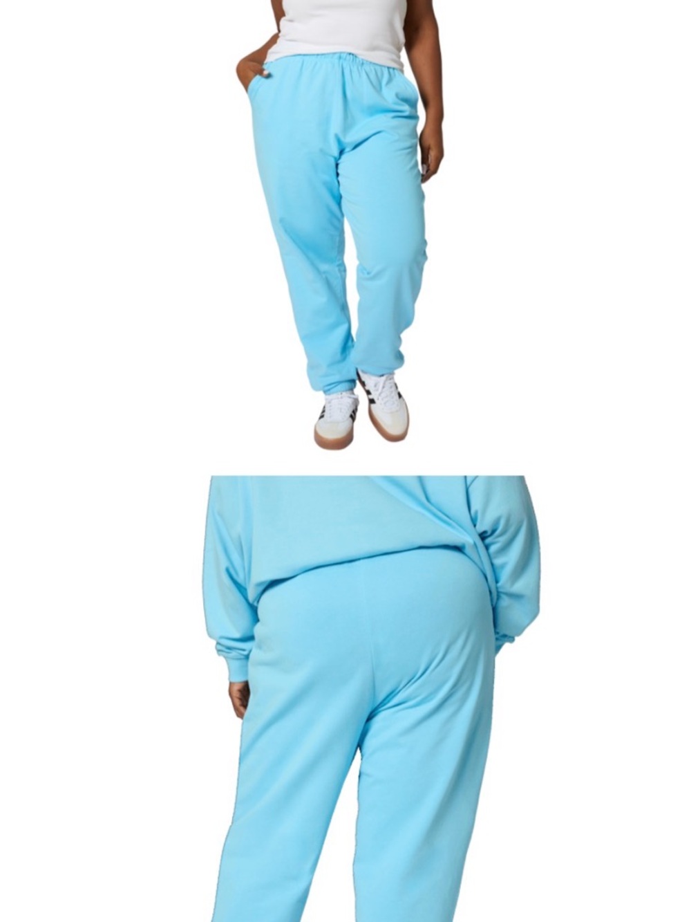 Year of Ours Pastel Blue Sweatpant Joggers NWT